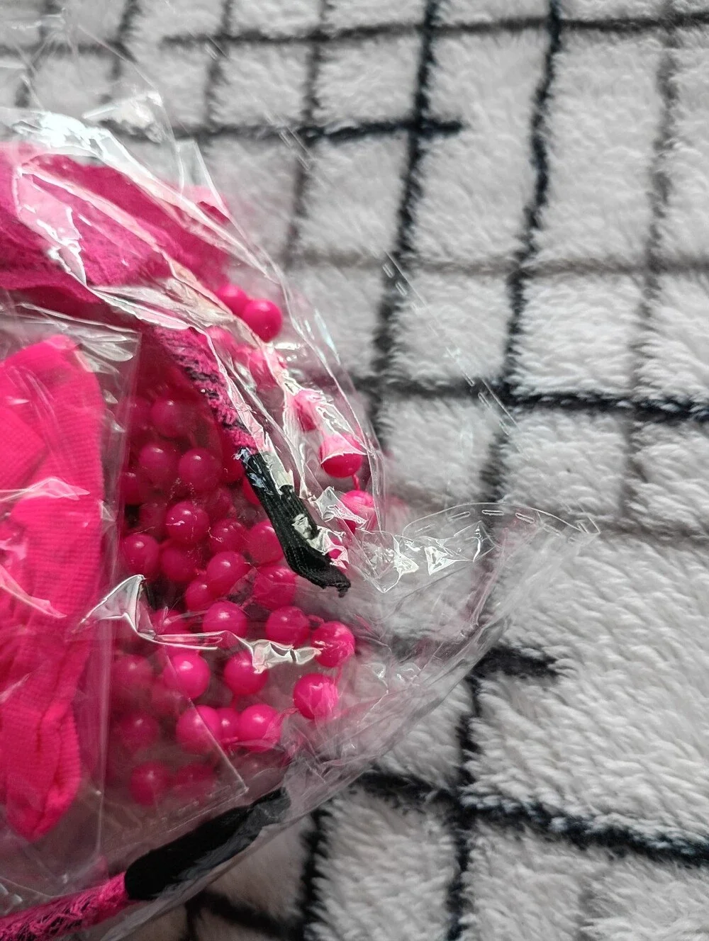 Pink 80's Costume Accessory Set Earrings, Necklace, Fishnet Gloves, Headband NEW